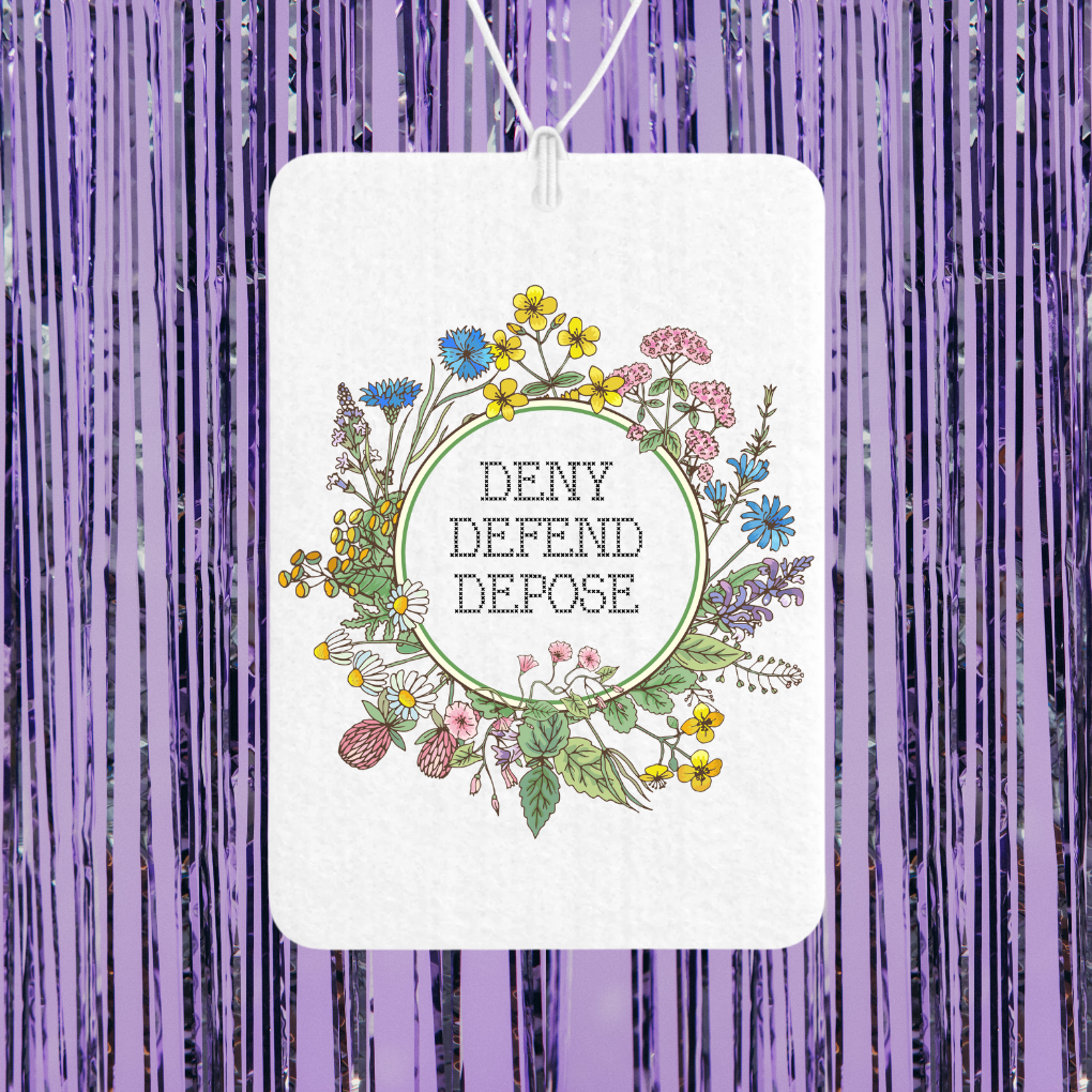 Deny Defend Depose Unscented Car Freshener