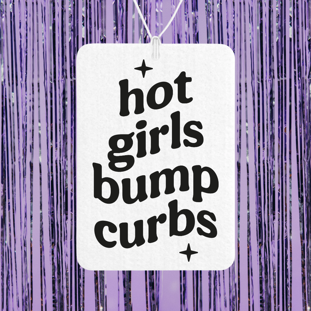 Hot Girls Bump Curbs Unscented Car Freshener
