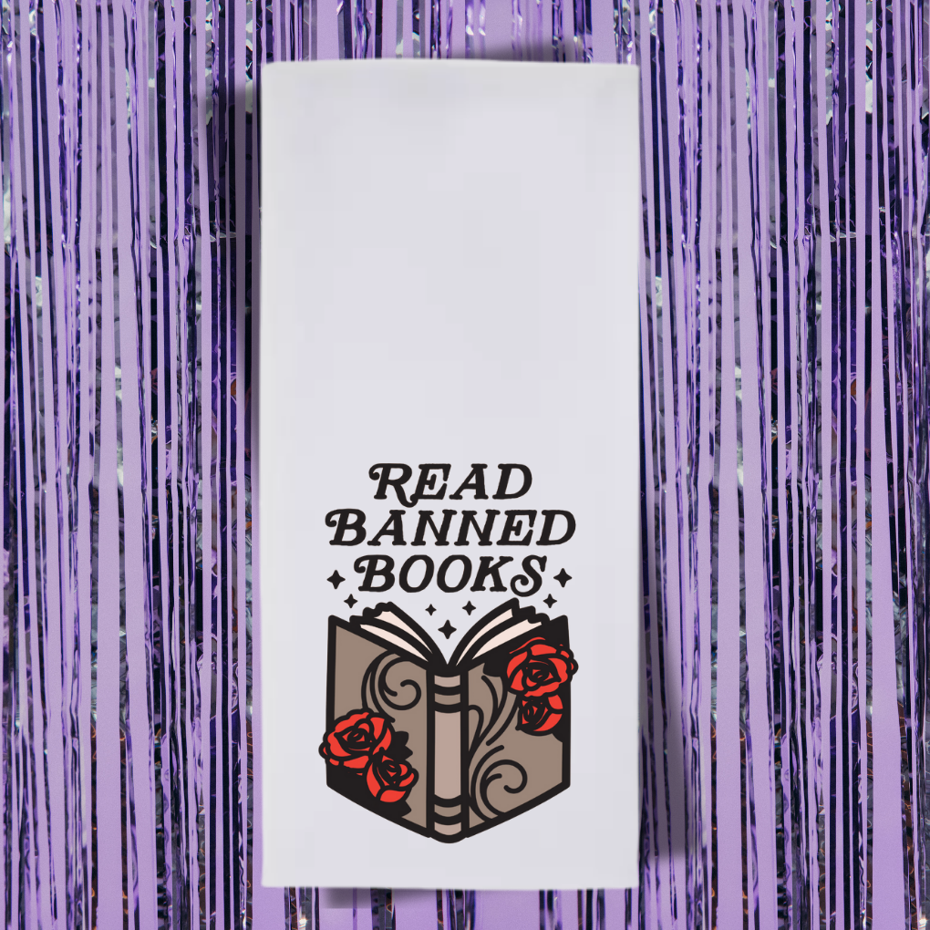 Read Banned Books Tea Towel