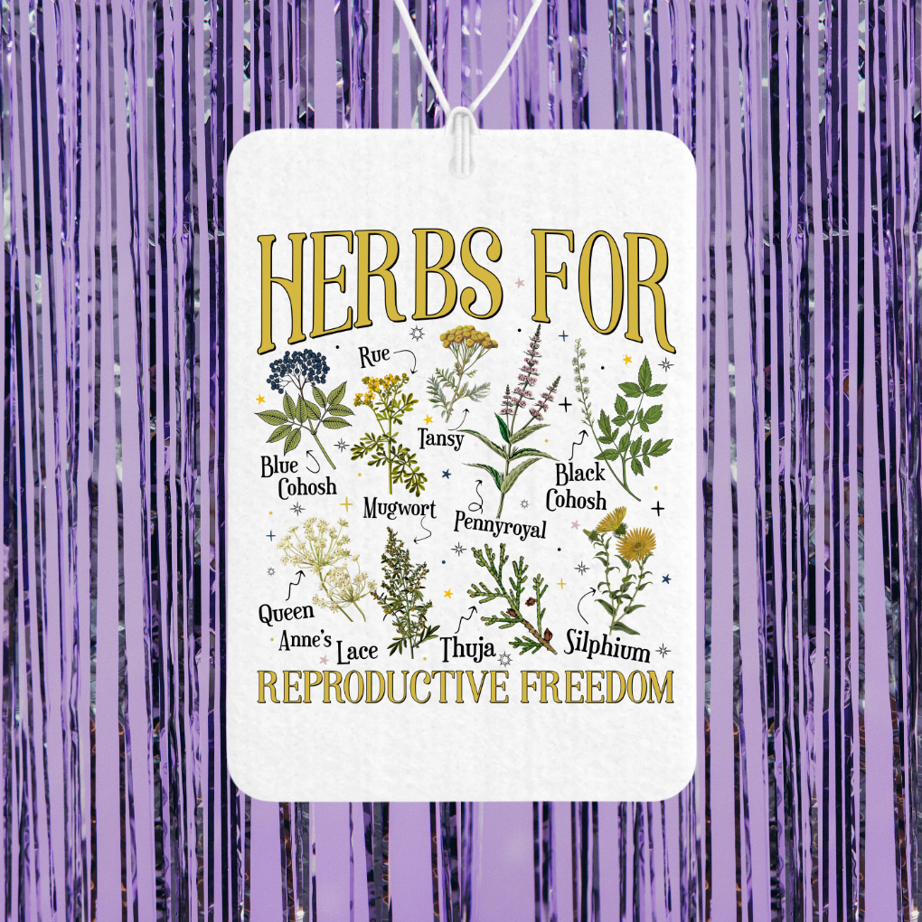 Herbs For Reproductive Freedom Unscented Car Freshener