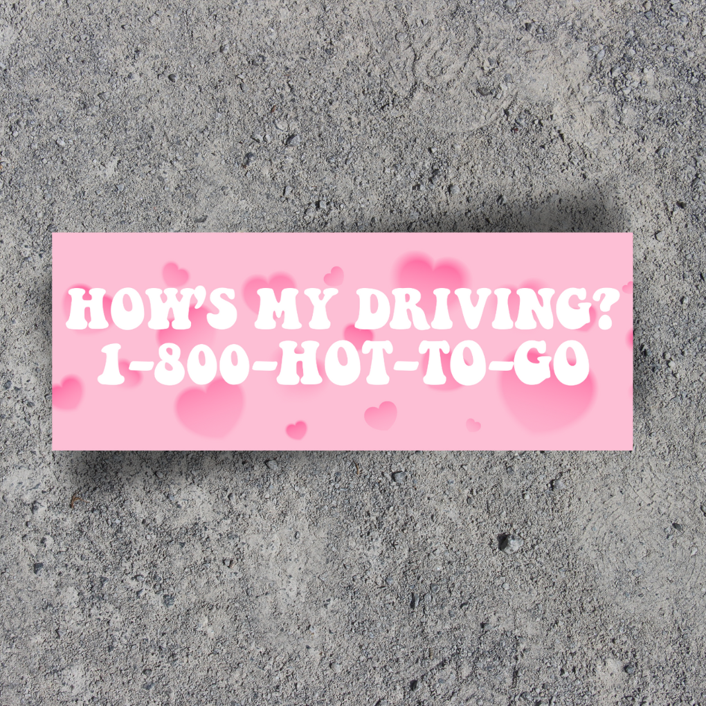 1-800-HOT-TOGO Bumper Sticker