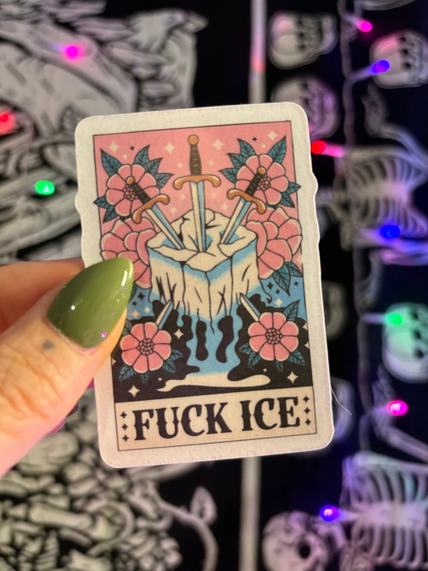 Fuck Ice Tarot Sticker