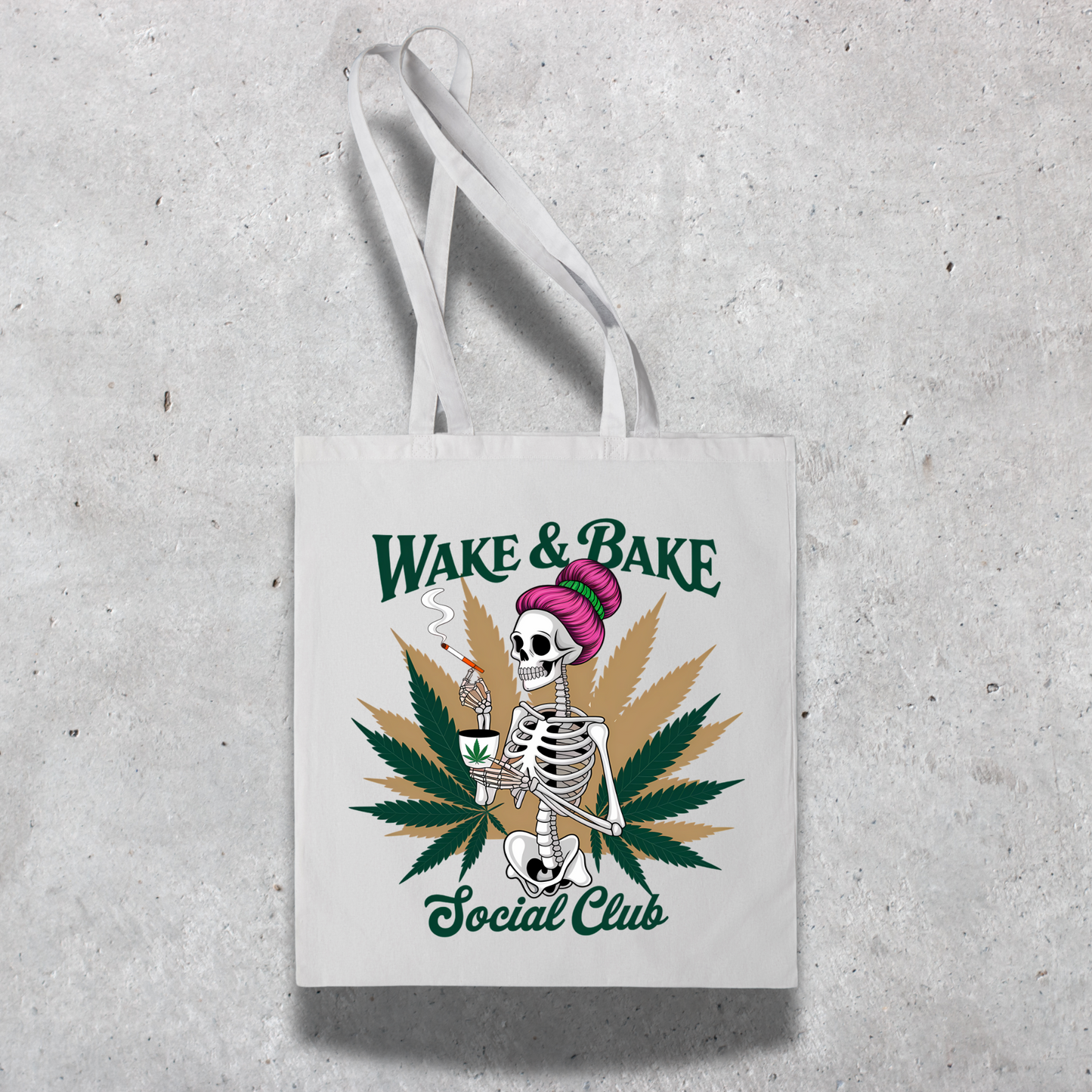 Wake & Bake Social Club Tote Bag