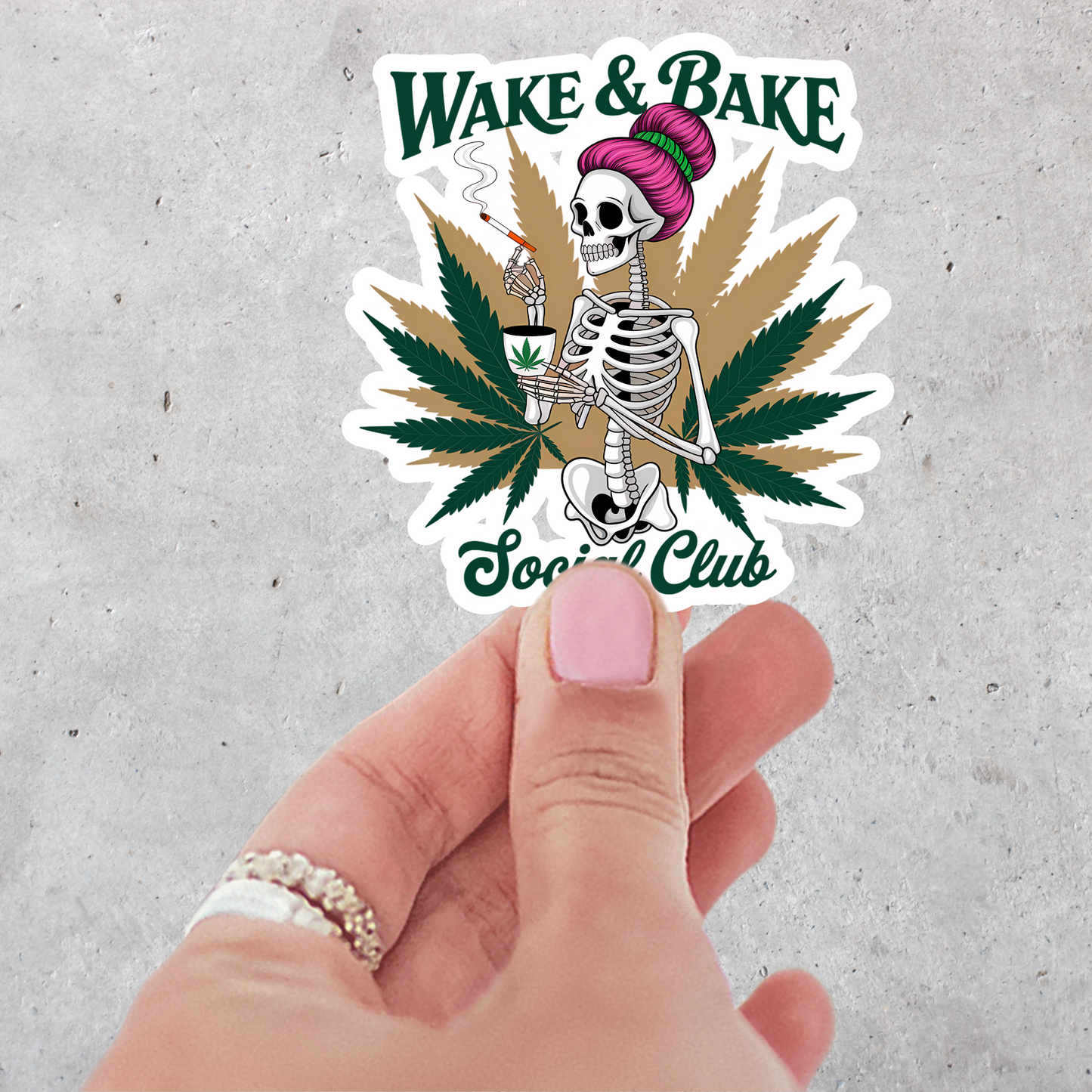 Wake & Bake Social Club Sticker