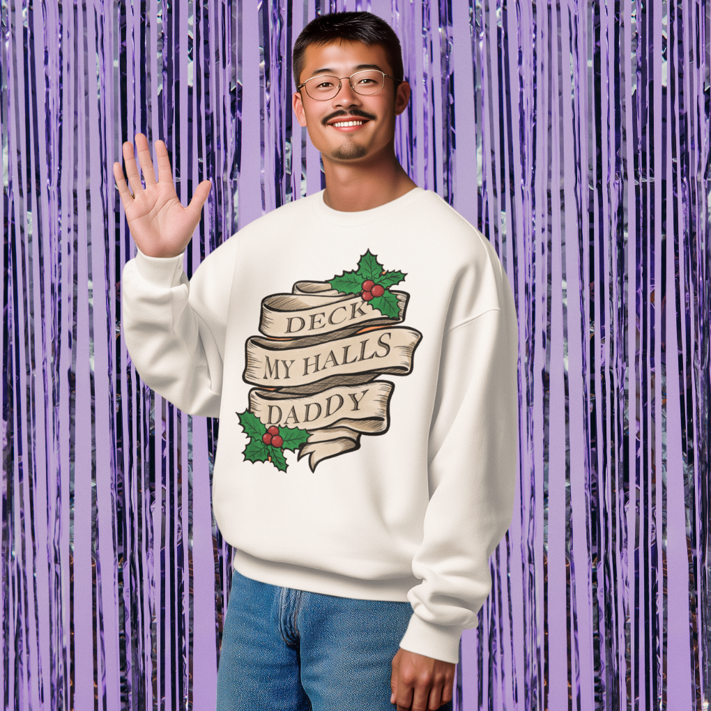 Deck My Halls Daddy Crewneck Sweatshirt