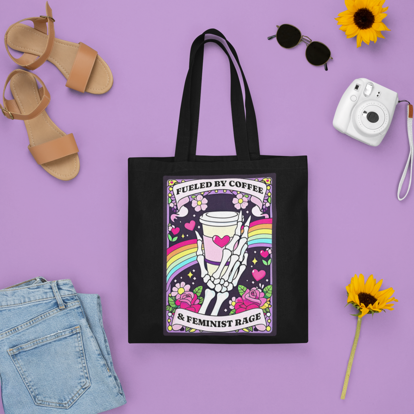 Fueled By Coffee & Feminist Rage Tote