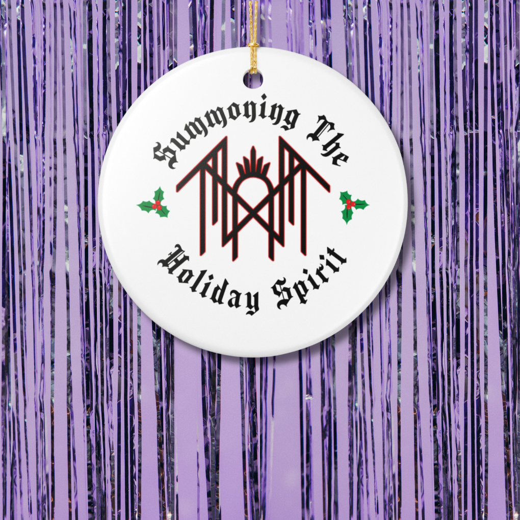 Summoning the holiday spirit sleep token logo christmas ornament