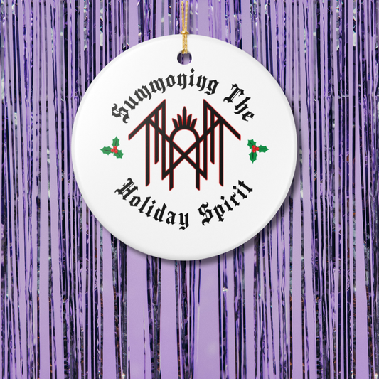 Summoning the holiday spirit sleep token logo christmas ornament