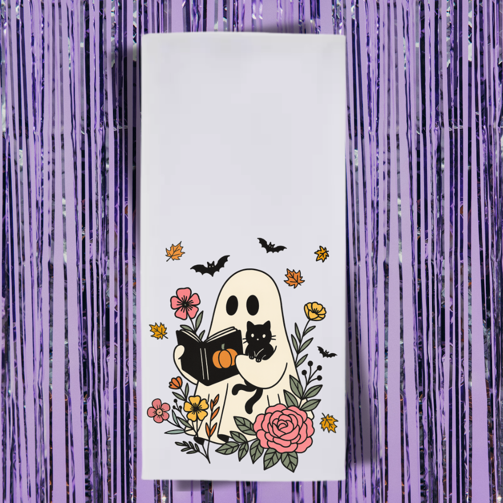 Cozy Ghost Tea Towel