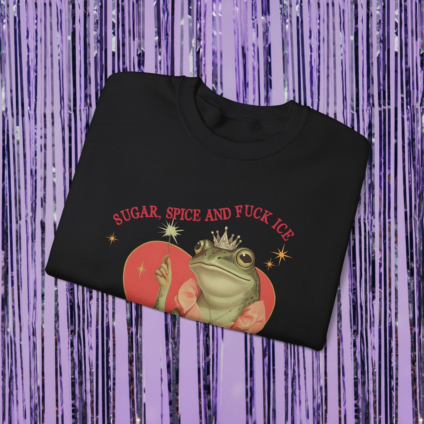Sugar Spice and Fuck Ice Frog Heart Sweatshirt