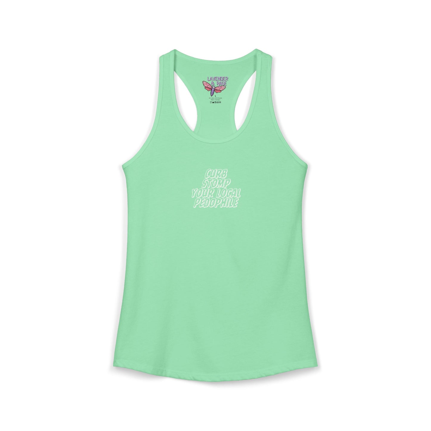 Curb Stomp Your Local Pedophile Ideal Racerback Tank