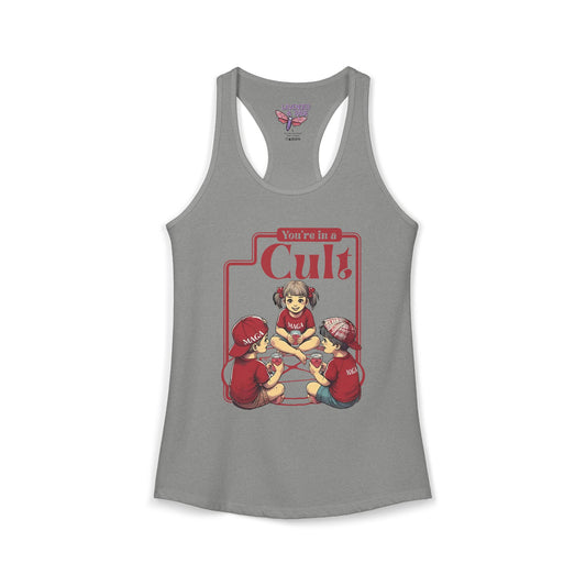 You're In A Cult Ideal Racerback Tank