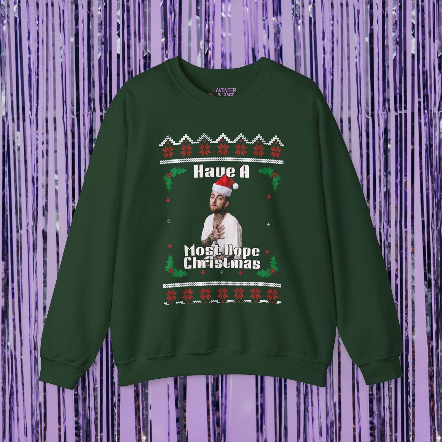 Have A Most Dope Christmas Mac Miller Holiday Christmas Unisex Crewneck Sweatshirt