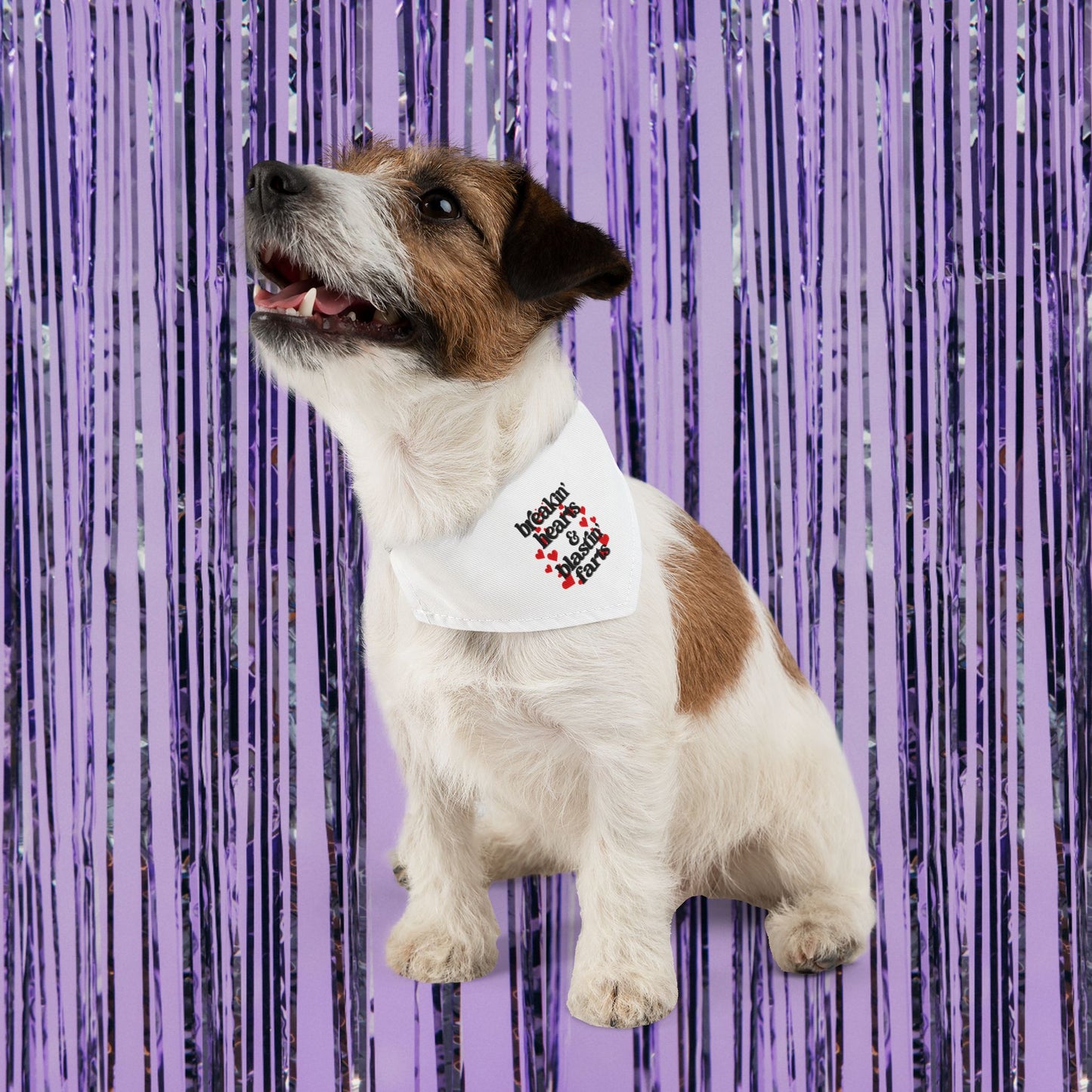 Breakin' Hearts and Blastin' Farts Pet Bandana