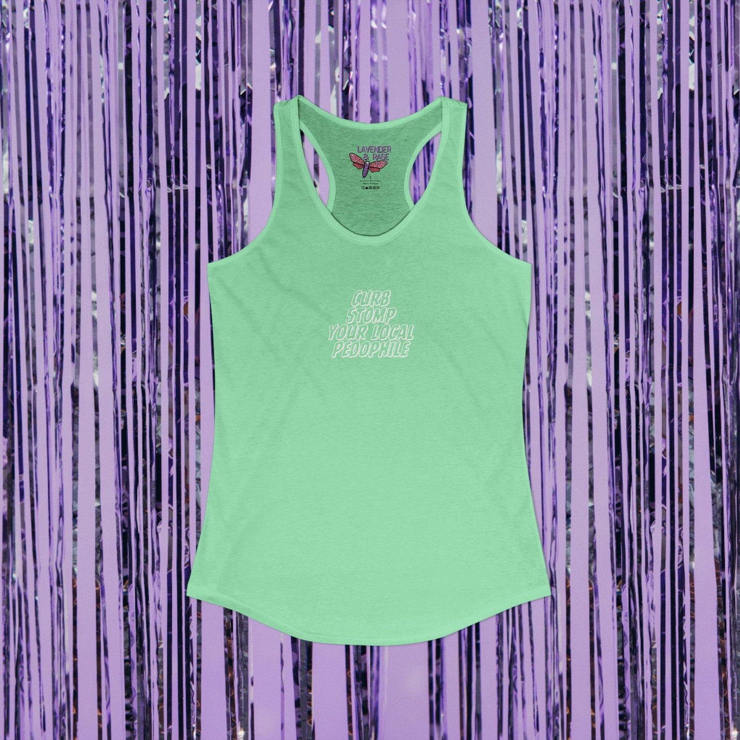 Curb Stomp Your Local Pedophile Ideal Racerback Tank