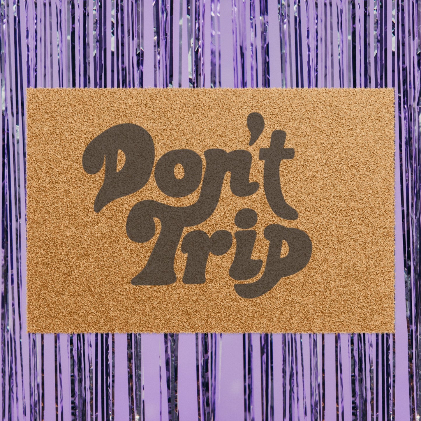 Don't Trip Doormat Retro Script Coir Welcome Mat