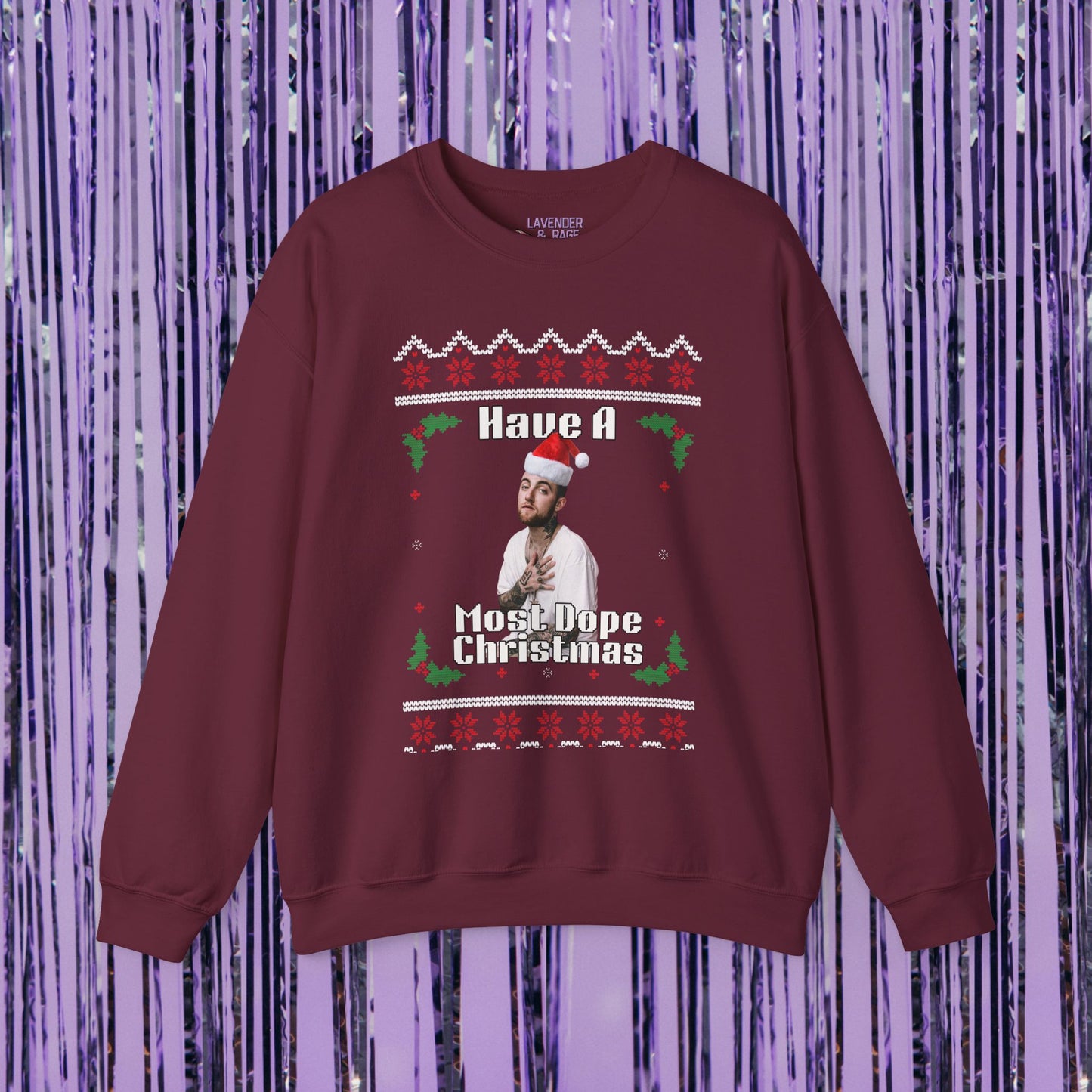 Have A Most Dope Christmas Mac Miller Holiday Christmas Unisex Crewneck Sweatshirt