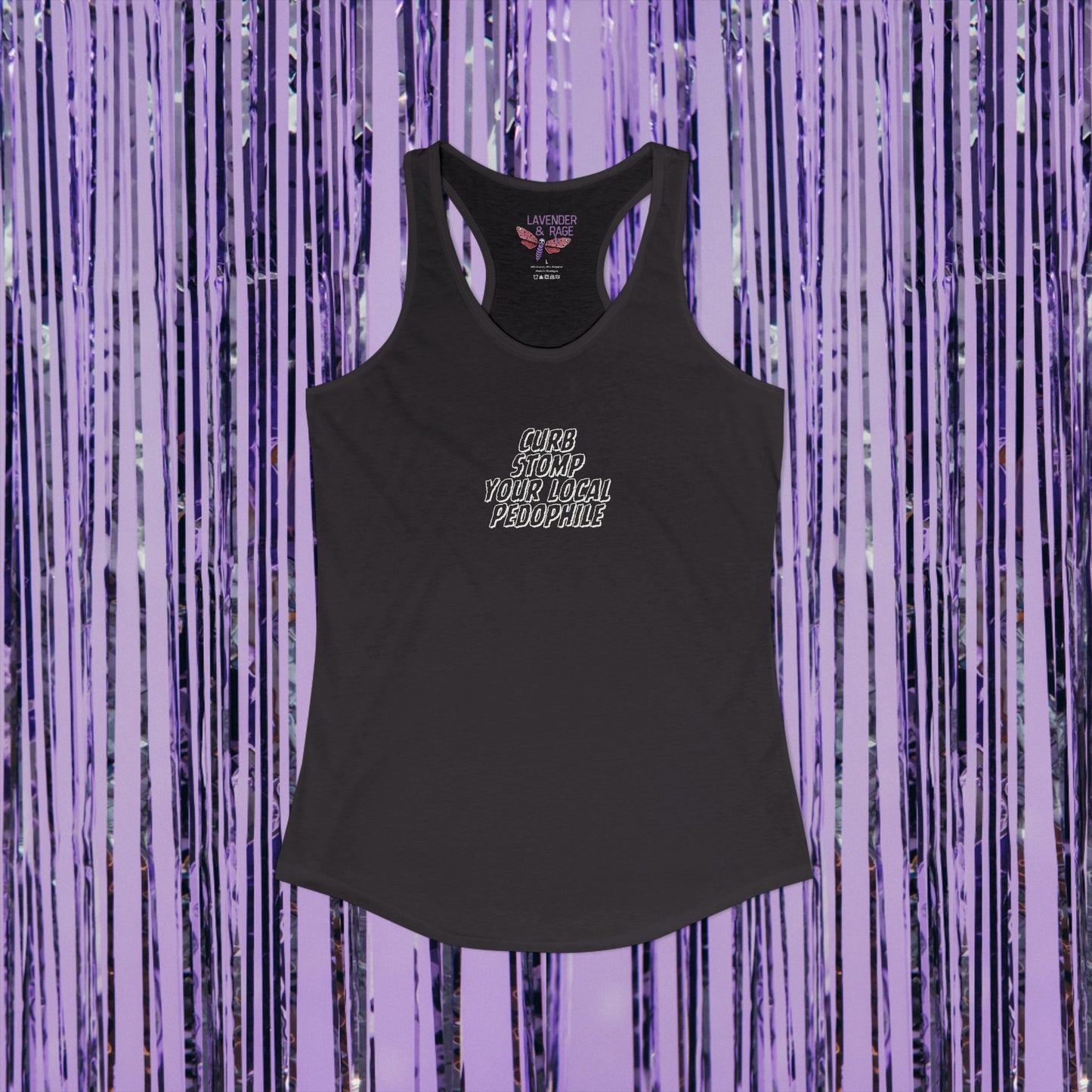 Curb Stomp Your Local Pedophile Ideal Racerback Tank