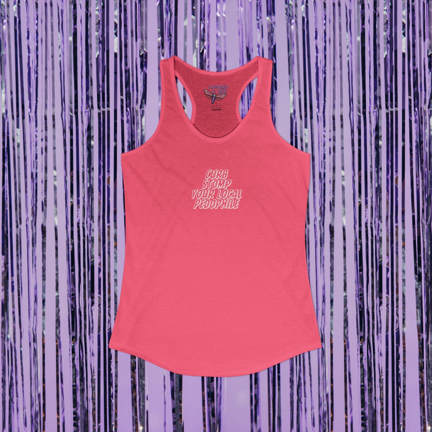 Curb Stomp Your Local Pedophile Ideal Racerback Tank
