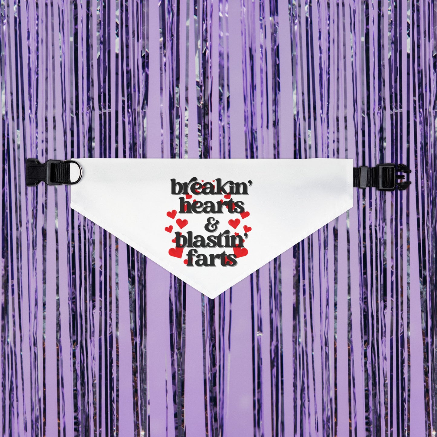Breakin' Hearts and Blastin' Farts Pet Bandana