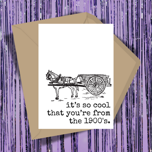 From The 1900's Greeting Card