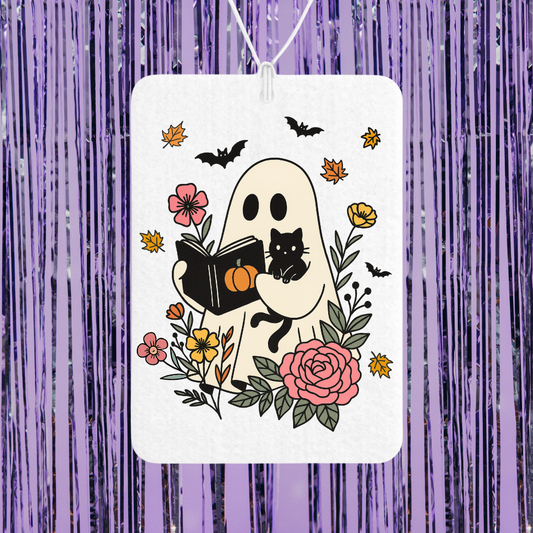 Floral Ghost Unscented Car Freshener