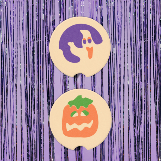 Halloween Cookie Neoprene Car Coasters