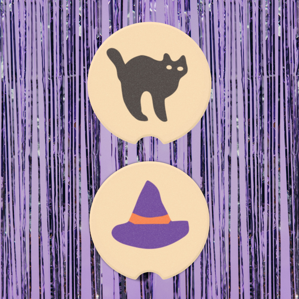 Halloween Cookie Neoprene Car Coasters