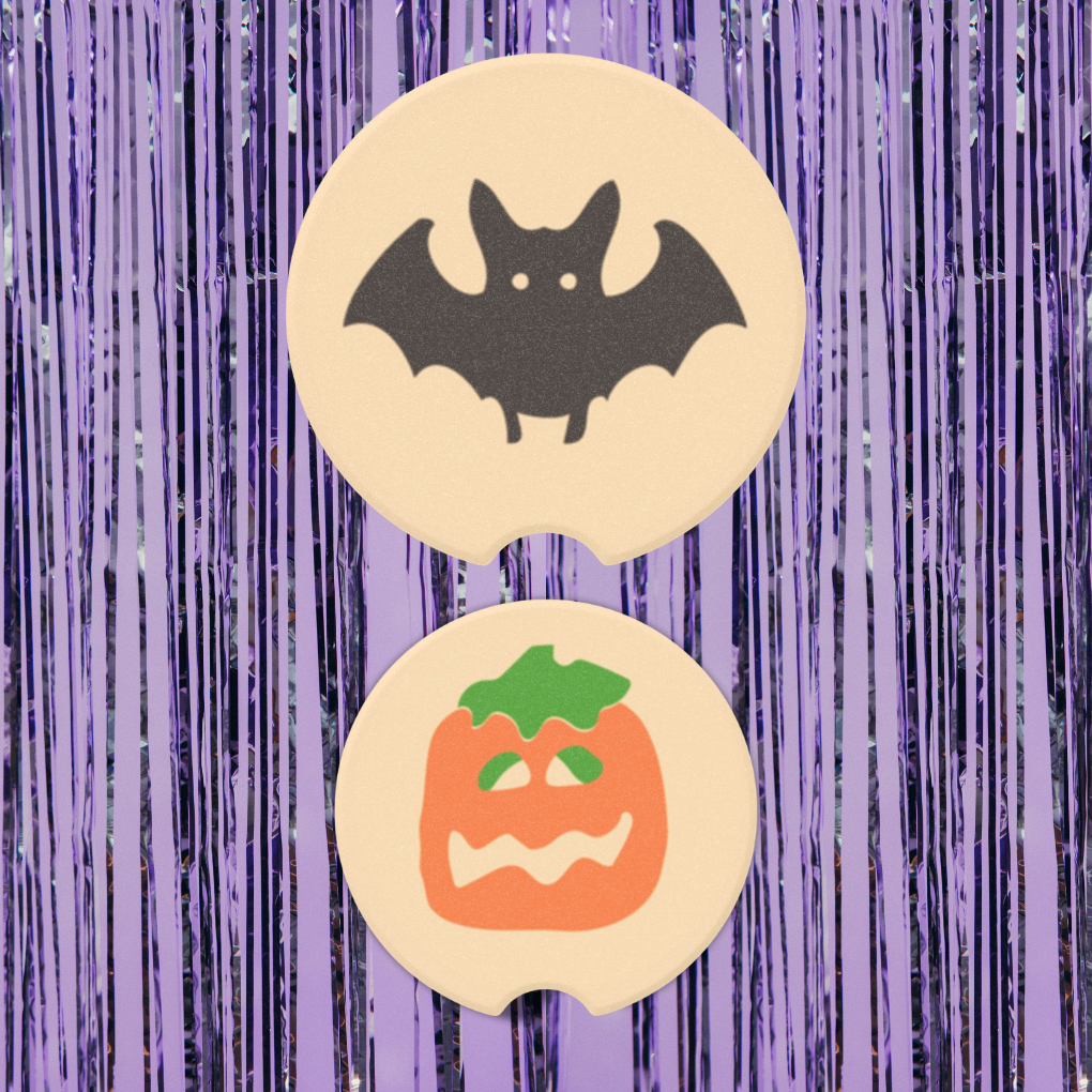 Halloween Cookie Neoprene Car Coasters