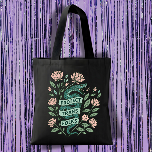 Protect Trans Folks Tote Bag