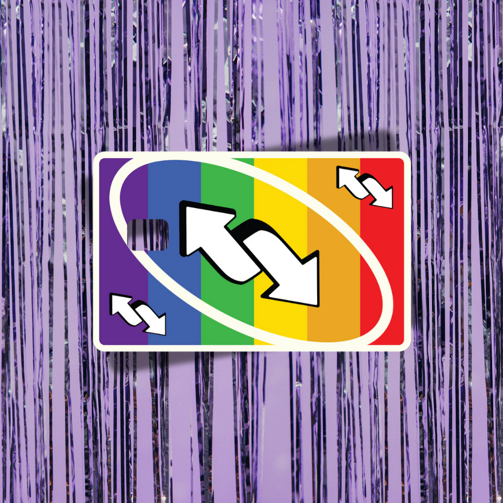 Uno Reverse But Make It Gay Credit Card Skin