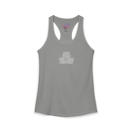 Curb Stomp Your Local Pedophile Ideal Racerback Tank