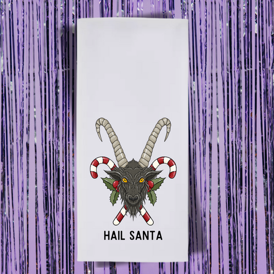 Hail Santa Tea Towel