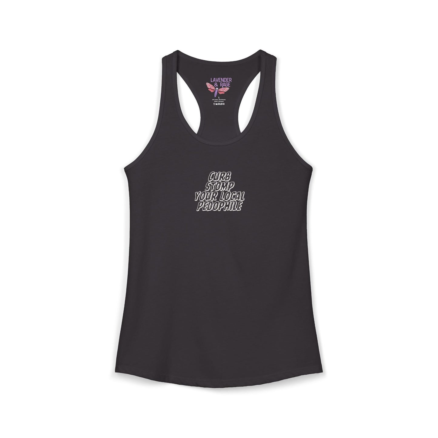 Curb Stomp Your Local Pedophile Ideal Racerback Tank