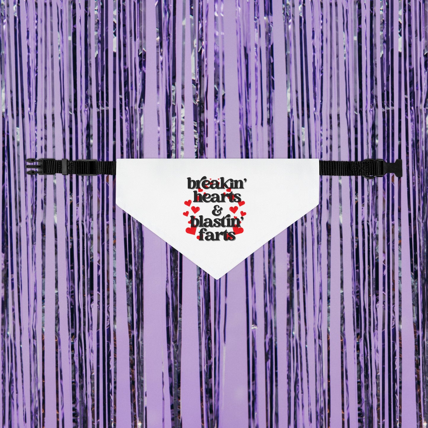 Breakin' Hearts and Blastin' Farts Pet Bandana