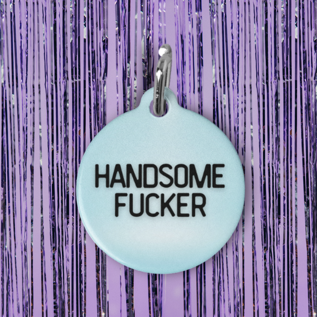 Handsome Fucker Pet ID Tag
