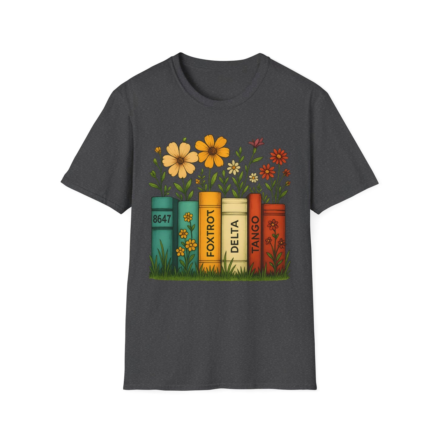 Foxtrot Delta Tango Floral Book Tee