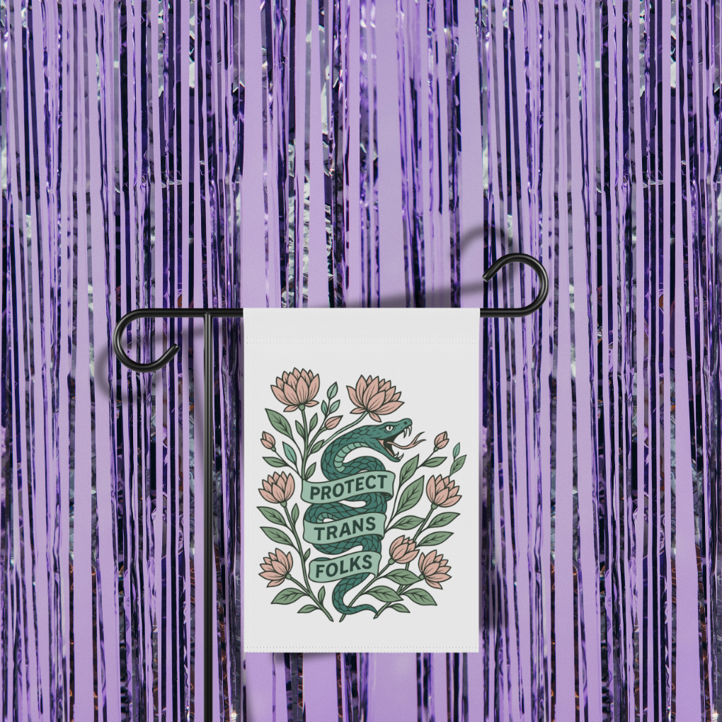 Protect Trans Folks Garden Flag