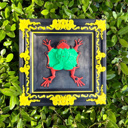 Dissected Frog Wall Art – 3D Printed Oddities Decor for Alternative Homes