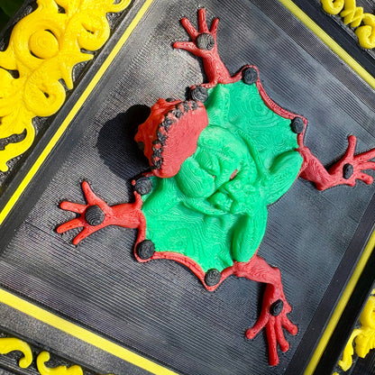 Dissected Frog Wall Art – 3D Printed Oddities Decor for Alternative Homes