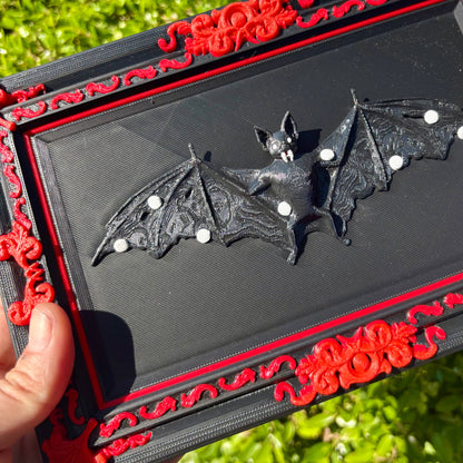 3D Printed Bat Wall Art – Gothic Home Decor for Alternative Spaces