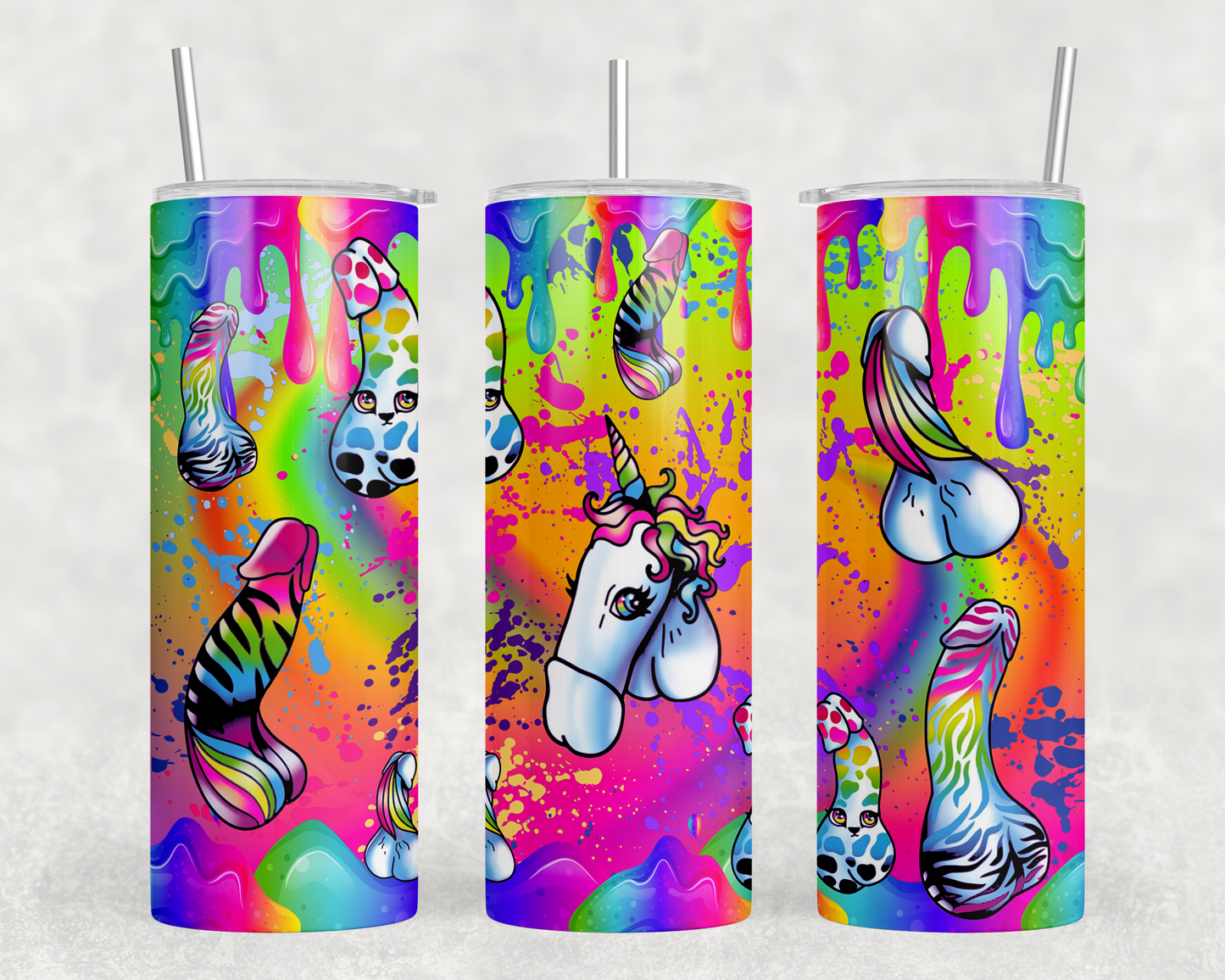 Lisa Frank Inspired Peen 20oz Insulated Tumbler
