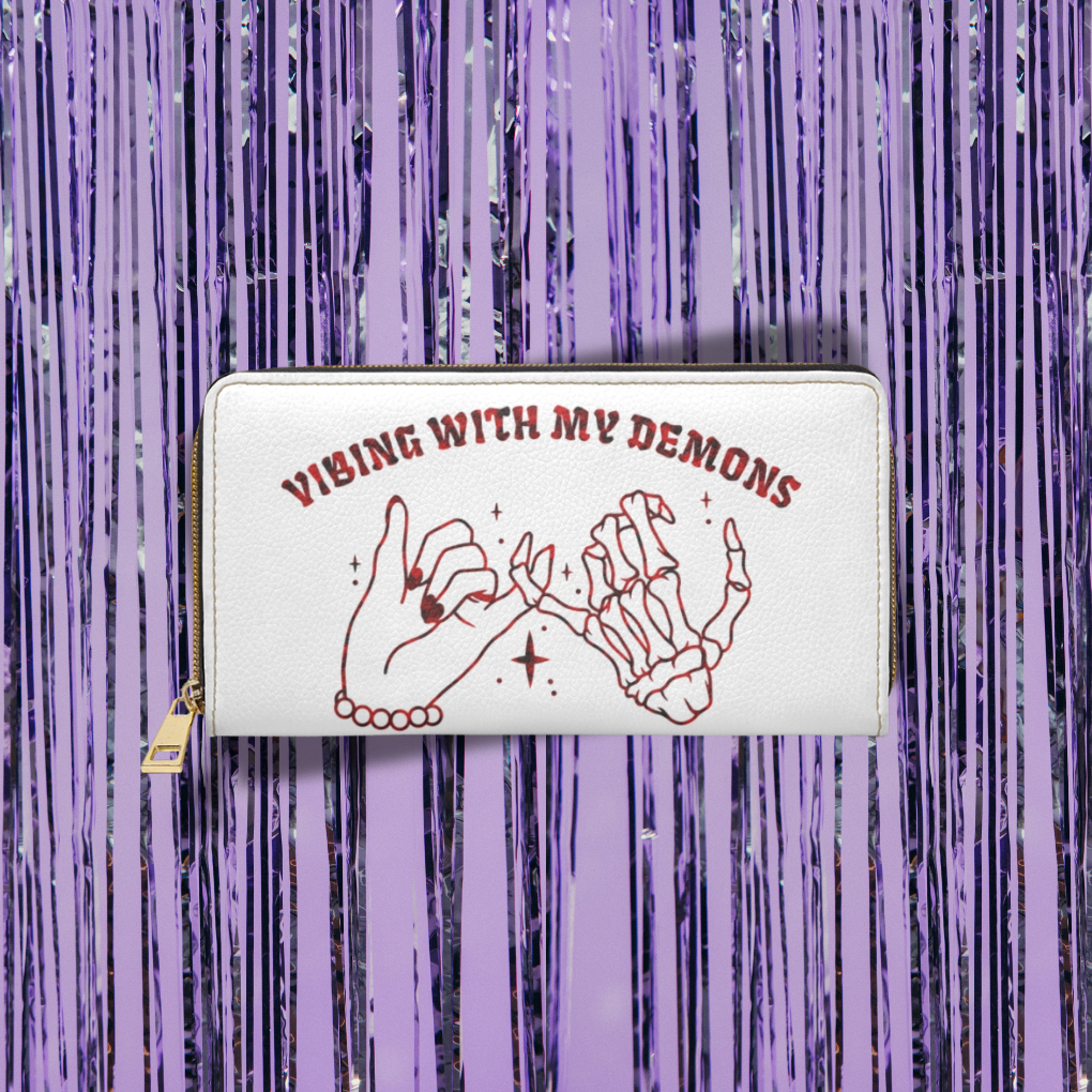 Vibing with My Demons PU Leather Wallet