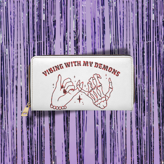 Vibing with My Demons PU Leather Wallet