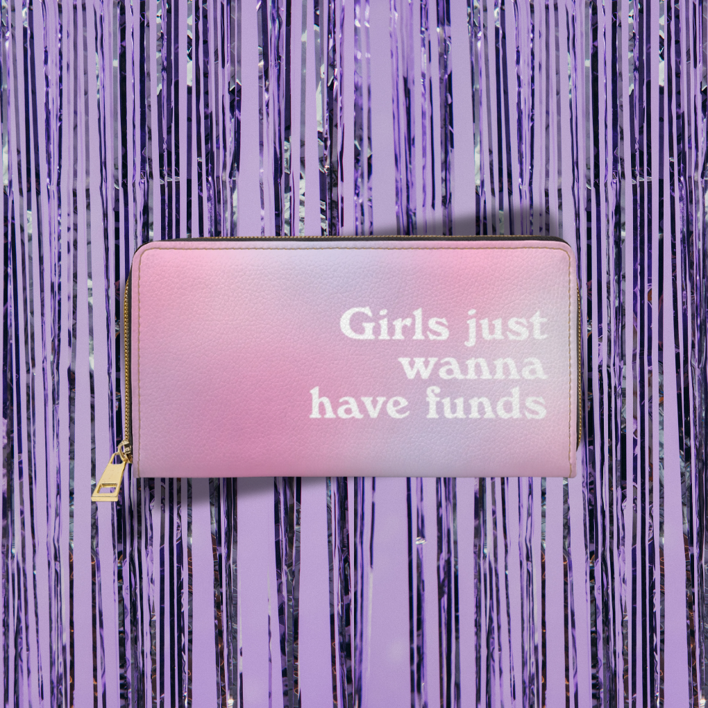 Girls Just Wanna Have Funds PU Leather Wallet