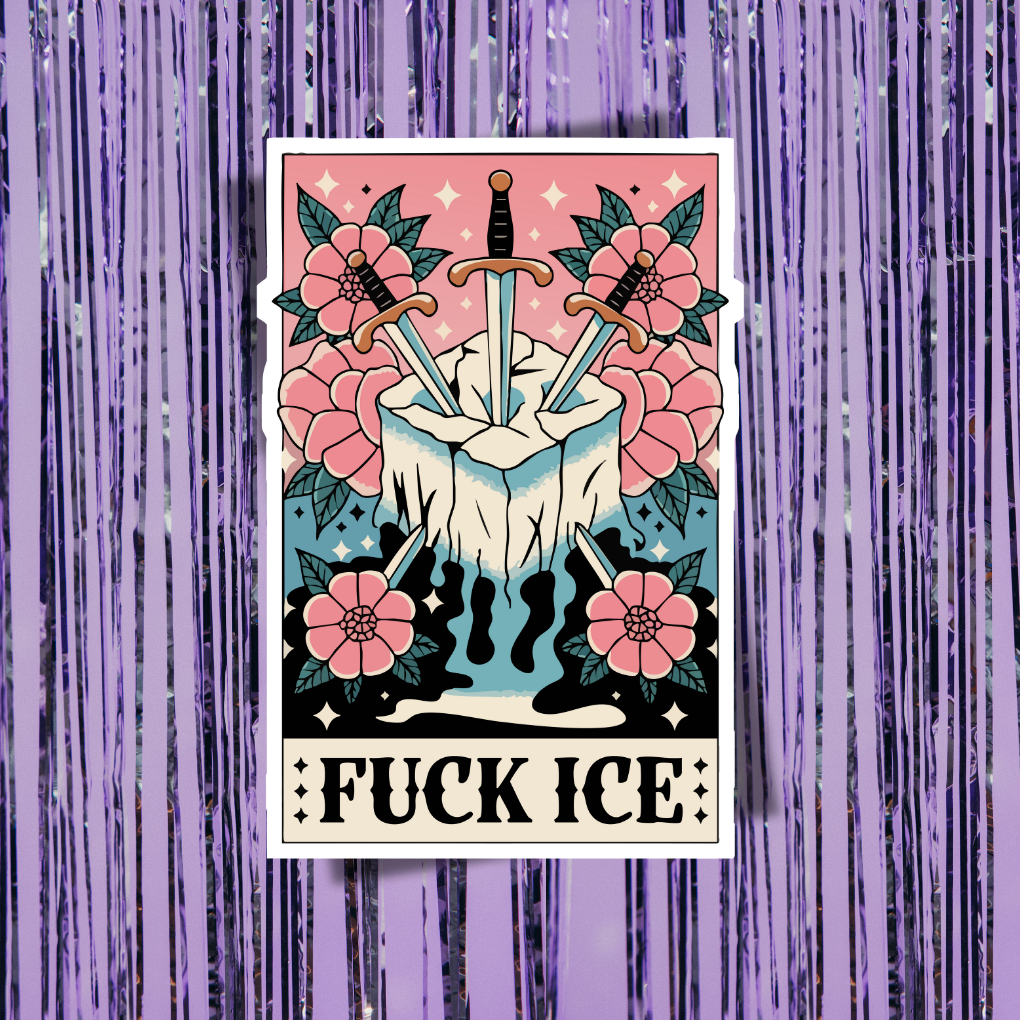 Fuck Ice Tarot Sticker