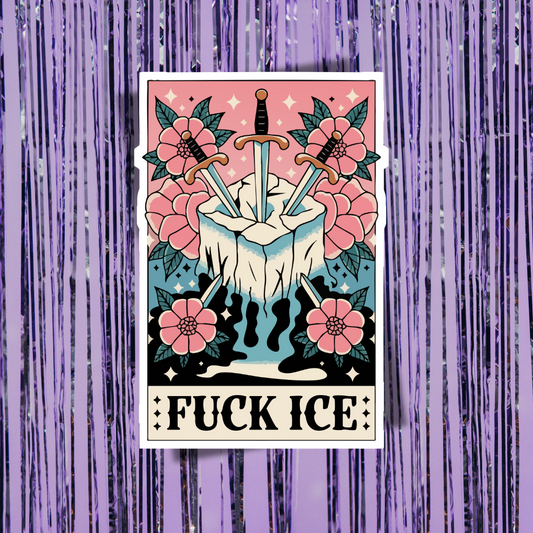 Fuck Ice Tarot Sticker