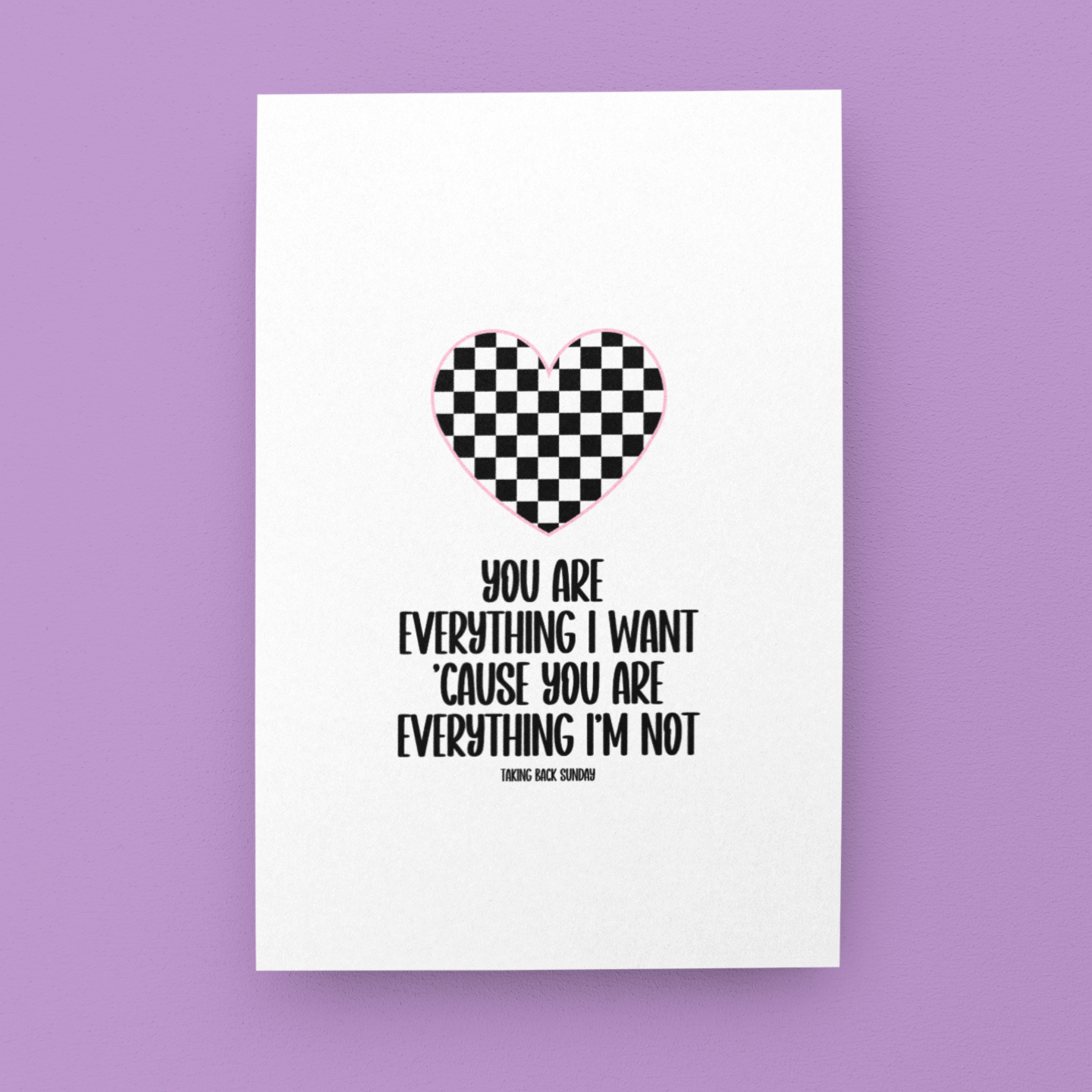 Everything I'm Not Greeting Card
