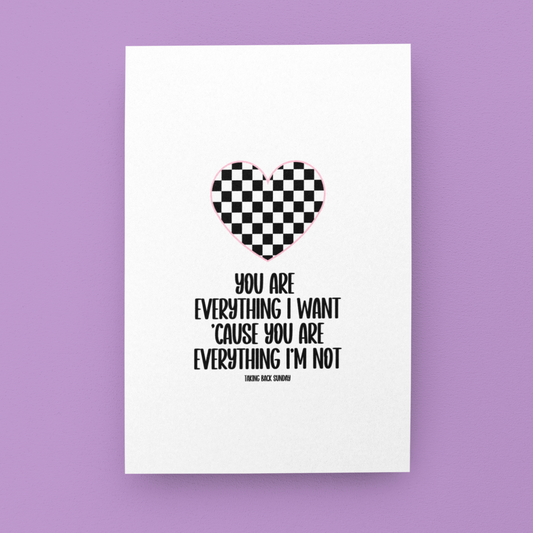 Everything I'm Not Greeting Card