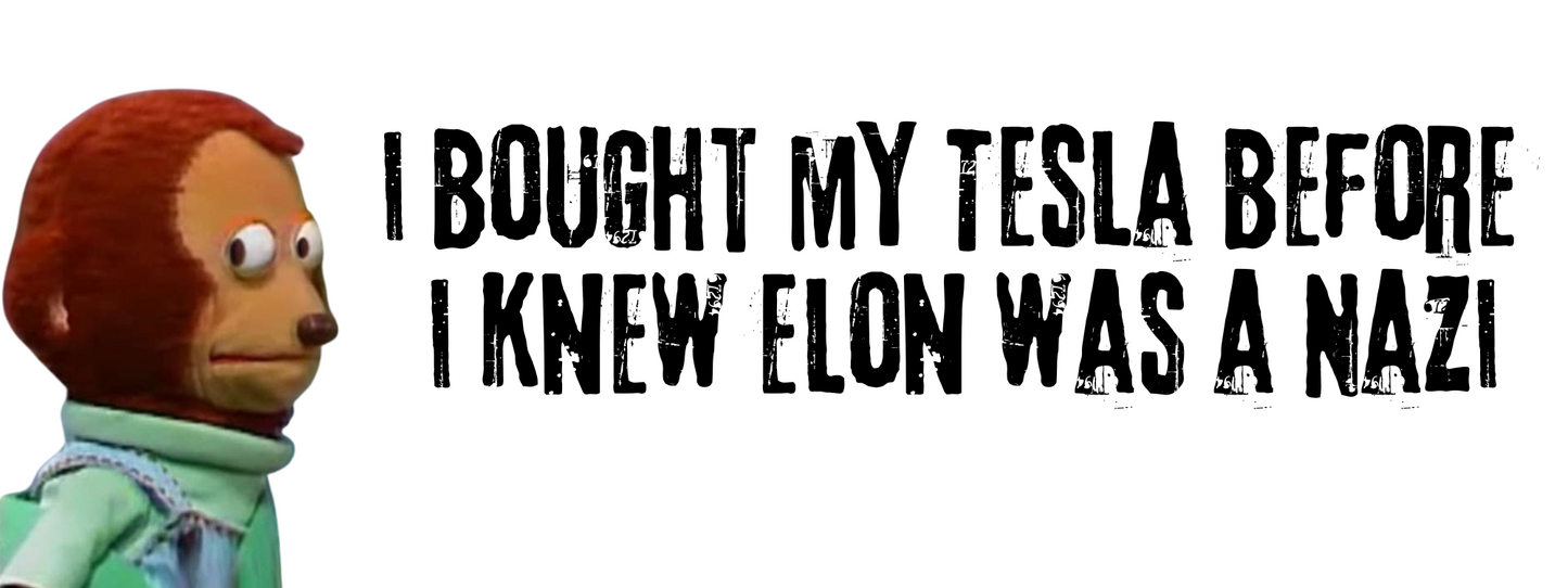Elon Is A Nazi Bumper Sticker
